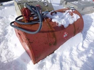 Approx. 100 Gal. Fuel Tank w/ Fill Rite 15GPM 12V Pump and Hose