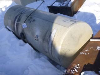 Under Side Aluminum Truck Fuel Tank, Approx. 69" Long, 24" Diameter