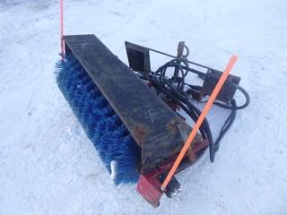 52" Skid Steer Mount Sweeper With Hydraulic Controls