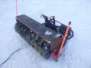 52" Skid Steer Mount Sweeper With Hydraulic Controls