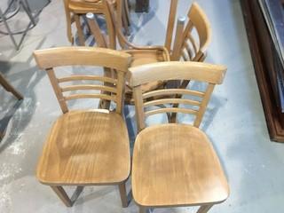 Quantity of (4) Wooden Chairs.