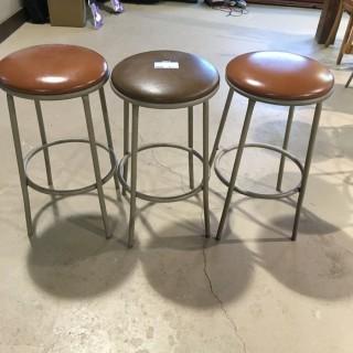 (2) Bar Stools. Damaged.