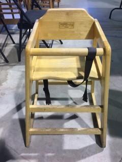 Wooden High Chair.