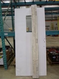 Steel Door With Window 79" x 36" (WR-4-18)