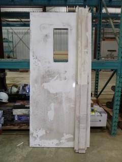 Steel Door With Window 79" x 36" (WR-4-18)