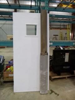 Steel Door With Window 79" x 36" (WR-4-17)