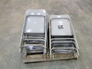 Folding Chairs, (10) Metal Chairs, (2) Plastic Chairs