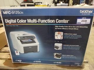 Digital Color Multi Function Center, Print, Copy, Scan, Fax, Model MFC-9125CN (W-4-2-2)