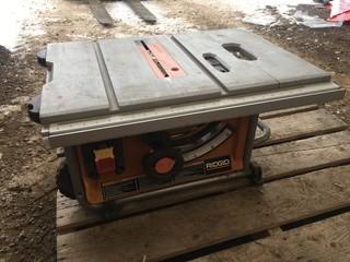 Rigid Table Saw.