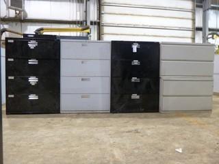 Qty Of (3) 4-Drawer And (2) 2-Drawer Metal Filing Cabinets *No Keys*