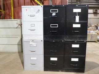 Qty Of (6) 2-Drawer Metal Filing Cabinets