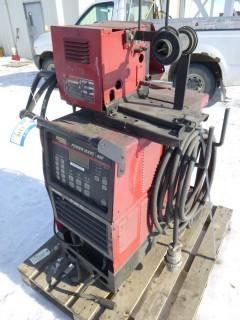 Lincoln Power Wave 450 Welder, 3 Phase, S/N U1951103150, C/w Synergic 7 Wire Feeder, S/N U1951012224 (W-R,2)