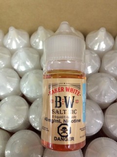 Lot of (12) Baker White Fresh Mint 40mg/ml Vape Juice.