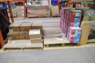 Lot of Simpson StrongTie Joist Hangers, Truss Plates, and PL300 Foamboard Adhesive. 