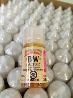 Lot of (12) Baker White Wild Strawberry 10mg/ml Vape Juice.