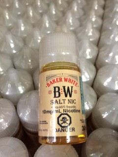 Lot of (10) Baker White Menthol Tobacco 10mg/ml Vape Juice.