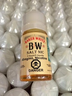 Lot of (11) Baker White Menthol Tobacco 40mg/ml Vape Juice.