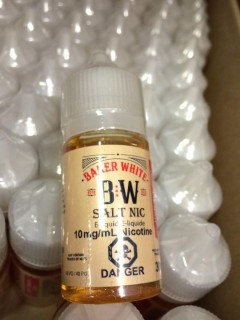 Lot of (12) Baker White Rich Tobacco 10mg/ml Vape Juice.