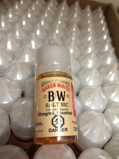 Lot of (10) Baker White Rich Tobacco 20mg/ml Vape Juice.