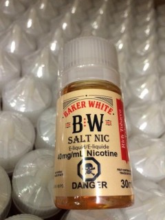 Lot of (12) Baker White Rich Tobacco 40mg/ml Vape Juice.