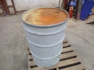 50 Gallon Drum, C/w Lid and Lock (W-R,2)
