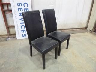 (2) High Back Dinette Chairs, 18" H x 16" W X 19" D Blade Seating (E-W)