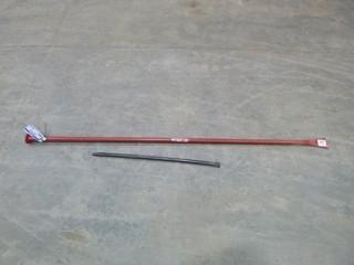 True Temper T350 Professional 69" Post-Hole Digging Bar, C/w 29" Pry Bar (E-W)