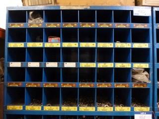 40 Hole bolt Bin w/ Assorted Bolts 