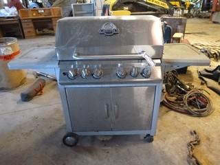 Grill Pro Propane BBQ, 4 Burner w/ Side Grill and Rotisserie Add On 