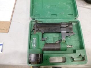 Superior 18GA Brad Air Nailery, Model JUF-1890, C/w 18GA 1 1/4" Crown Staples (W-4-2-3)