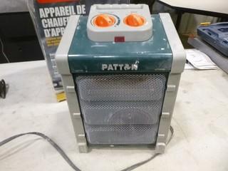 Patton Heater, Model PUH9000, 120V, 1500W, 10" x 6" x15" (W-5-2-1)