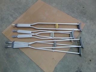 3 Sets of Crutches (W-W)