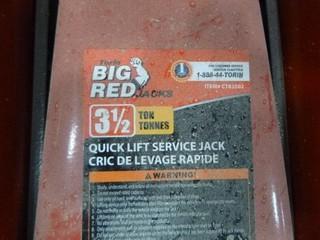 Torin Big Red 3.5 Ton Quick Lift Service Jack