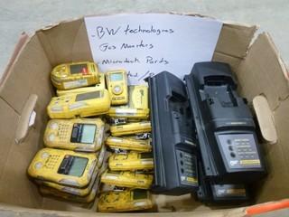 (3) BW Dock Module 11 Charge/Test/Calibrate Station, (19) H2S Gas Monitors, BW Battery Charger