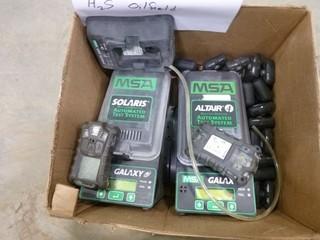 MSA Altair 4 Automated Test System, MSA Altair Quick Check, MSA Solaris Automated Test System, (1) Assorted Gas Detectors