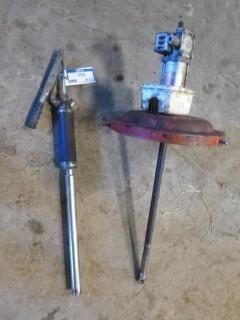 (1) Manual Pump, (1) Oil Barrel Pump, Model 082050, Series J, SN 093063