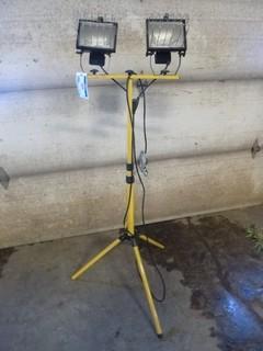 Portable Light Stand w/ 2 Lights, Model E216569, D301943