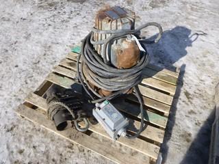 3" Flygt Pump, 460 / 230V, 3 Phase Motor, 10 HP, C/w 1 Switch,