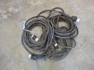 (3) Heavy Duty 220 Extension Cords (W-R-4-23)