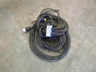 (4) Heavy Duty Extension Cords *Note Missing Ends* (W-R-4-23)