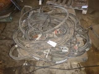 Pallet of Air Hoses and Trailer Wiring 