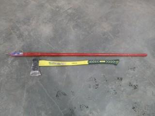 60" True Temper T250 Crowbar, C/w Yardworks 36" Axe (E-W)