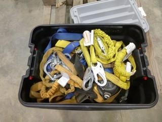 (3) 3M Full Face Respirators, (1) Sperian Full Face Respirator, 25' Heavy Duty Extension Cords 120V, 25' Light Duty Extension Cord 120V, (2) 120V Terminals, (4) Earmuff Hearing Protection, (4) Harnesses, (5) Lanyards, (1) 5/8" Lifeline Shuttle (W-5-3-1)