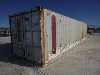 40ft Storage Container C/w Assorted Size Pipe Jacket Insulation *Note: Buyer Responsible For Load Out*