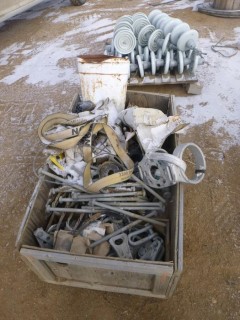Qty Of Power Pole Parts, Test Insulators And Powerline Clamps *Note: Item Located Offsite, Buyer Responsible For Load Out*
