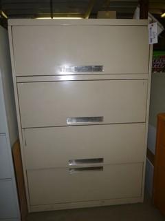 4 Drawer Filing Cabinet, 54" H x 36 W x 18" D