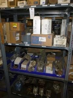 Qty of Misc Parts On Shelves, Gear Pumps, Pulleys, Hydraulic Components and Seals *Note: Shelves Not Included*