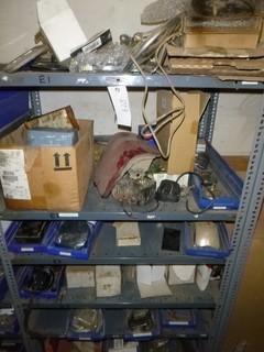 Qty of Parts On Shelves Including Lights, Mirrors, Wiring Assemblies and Misc *Note: Shelves Not Included*