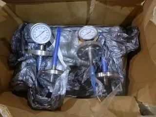 (2) Trend 2in 600 Temperature Gauges w/ Flanges