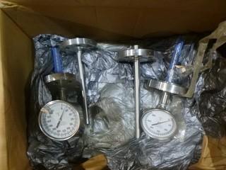 (2) 2in 600 Trend Temperature Gauges w/ Flanges